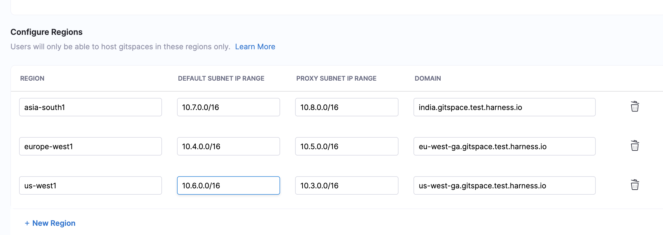 Configure Gitspace Infrastructure | Harness Developer Hub