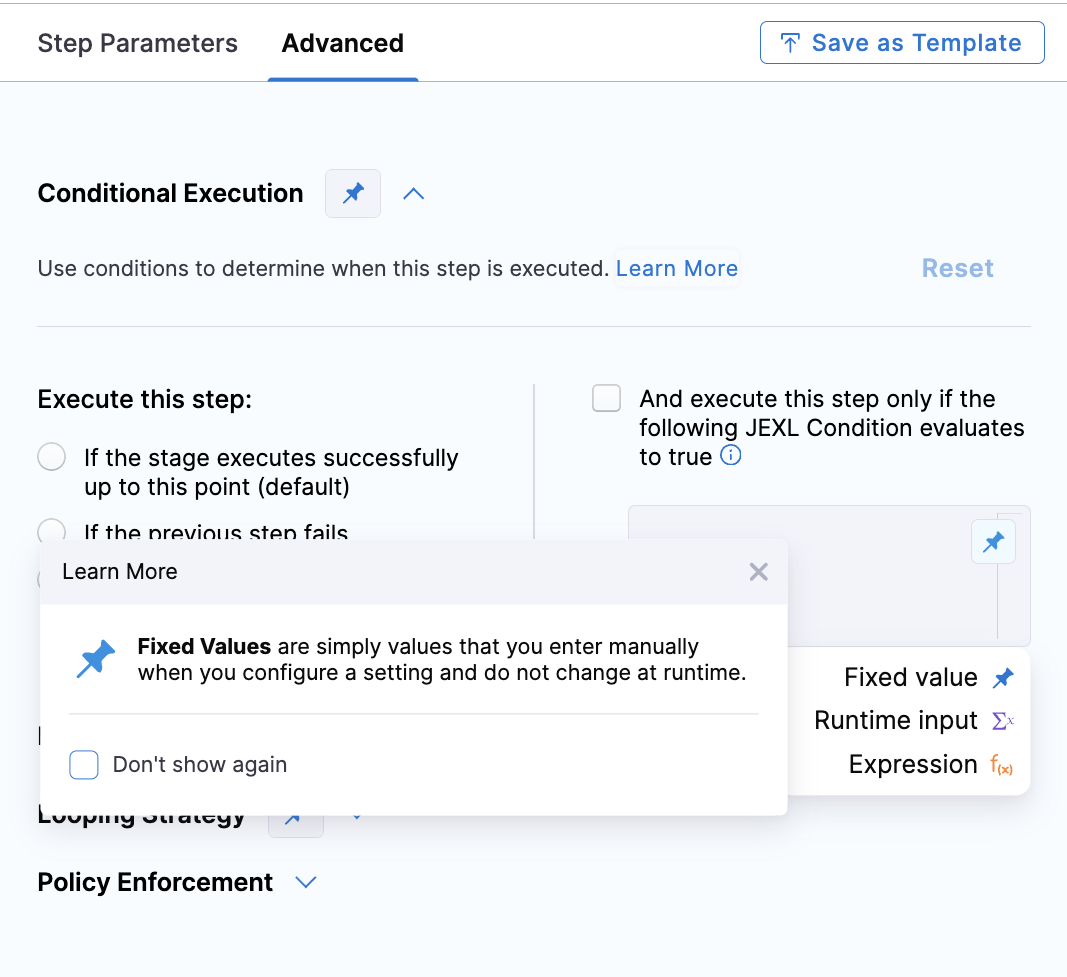 conditional execution overview