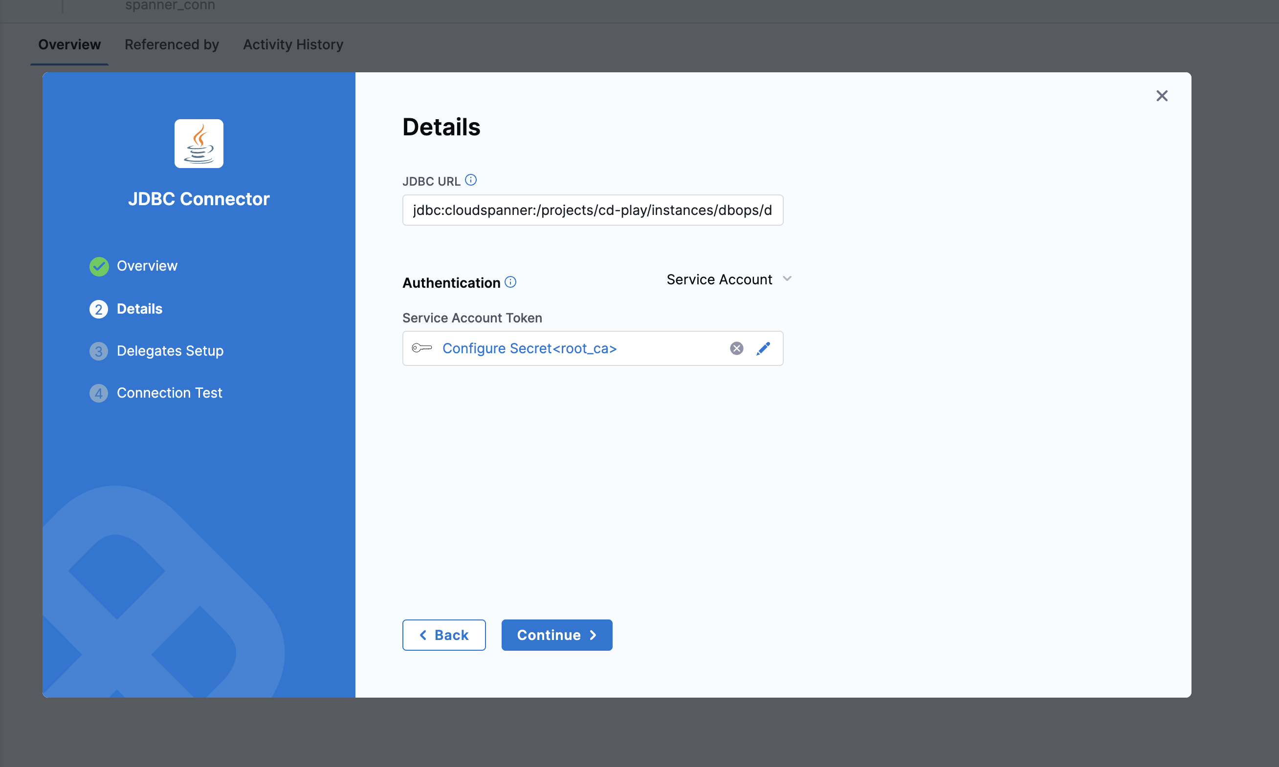 JDBC Connection Configuration For Spanner