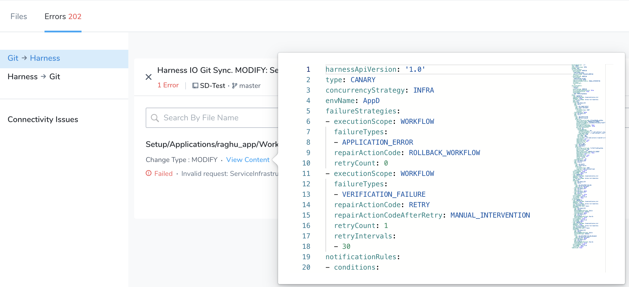 Diagnose Git Sync Errors | Harness Developer Hub