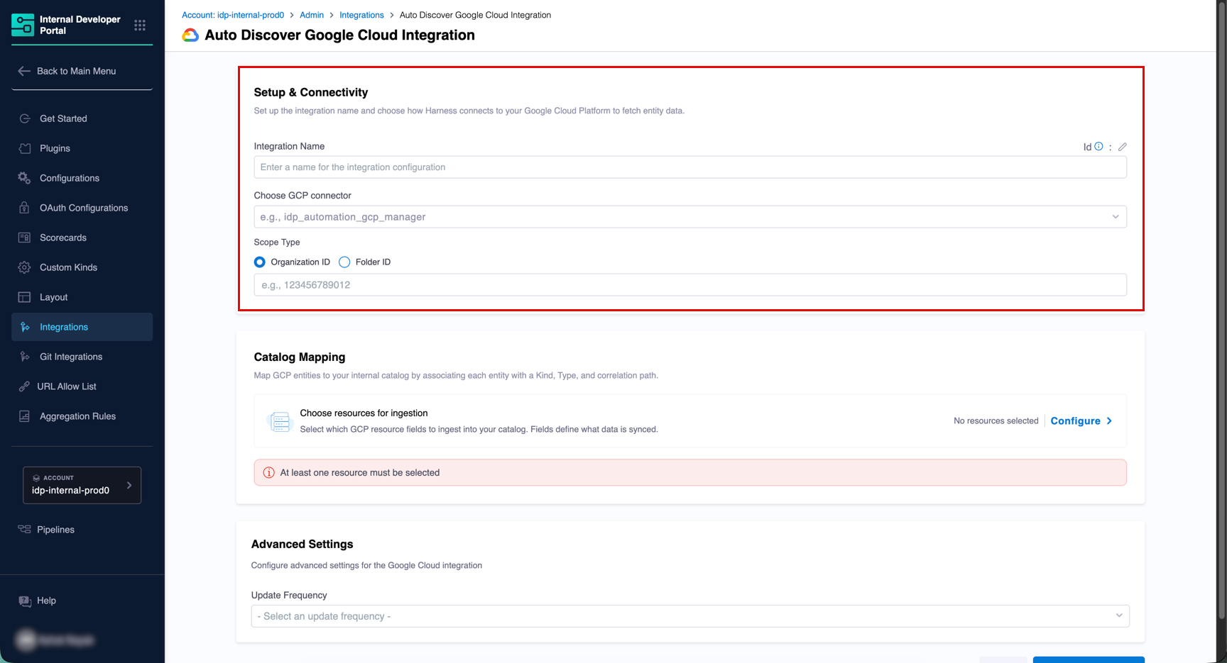 Setup &amp; Connectivity