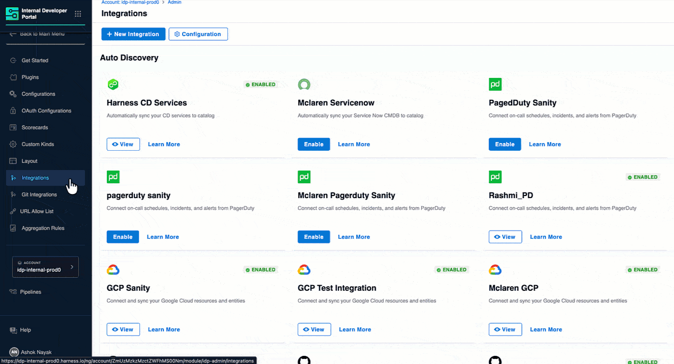 Import Discovered GCP Resources to IDP Catalog