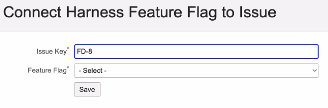 Connect Harness Feature Flag to an issue dialog