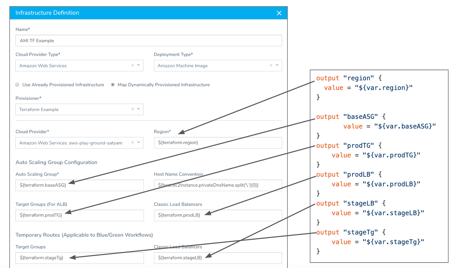 Map Dynamically Provisioned Infrastructure using Terraform  Harness 