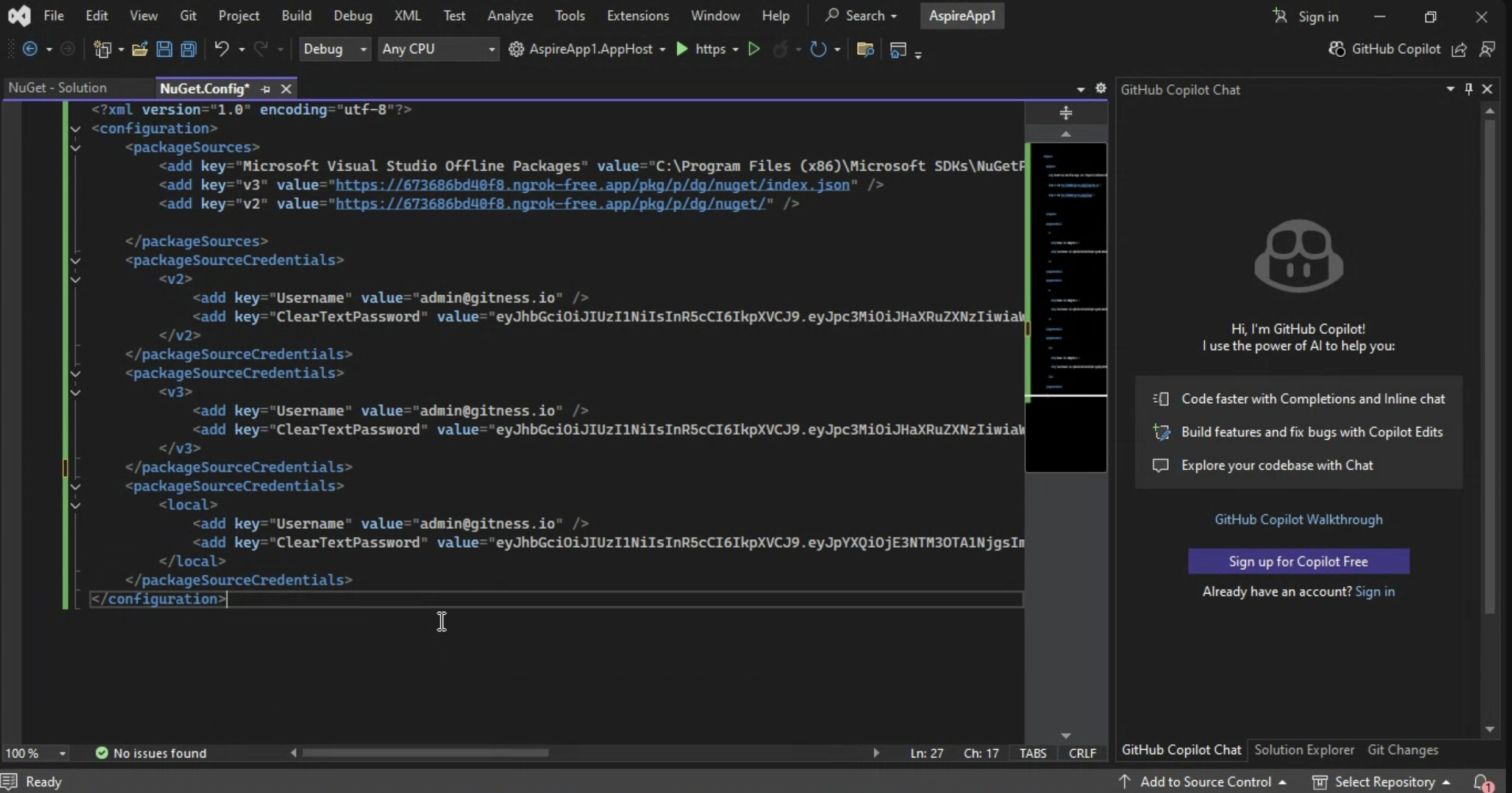 NuGet Config Example