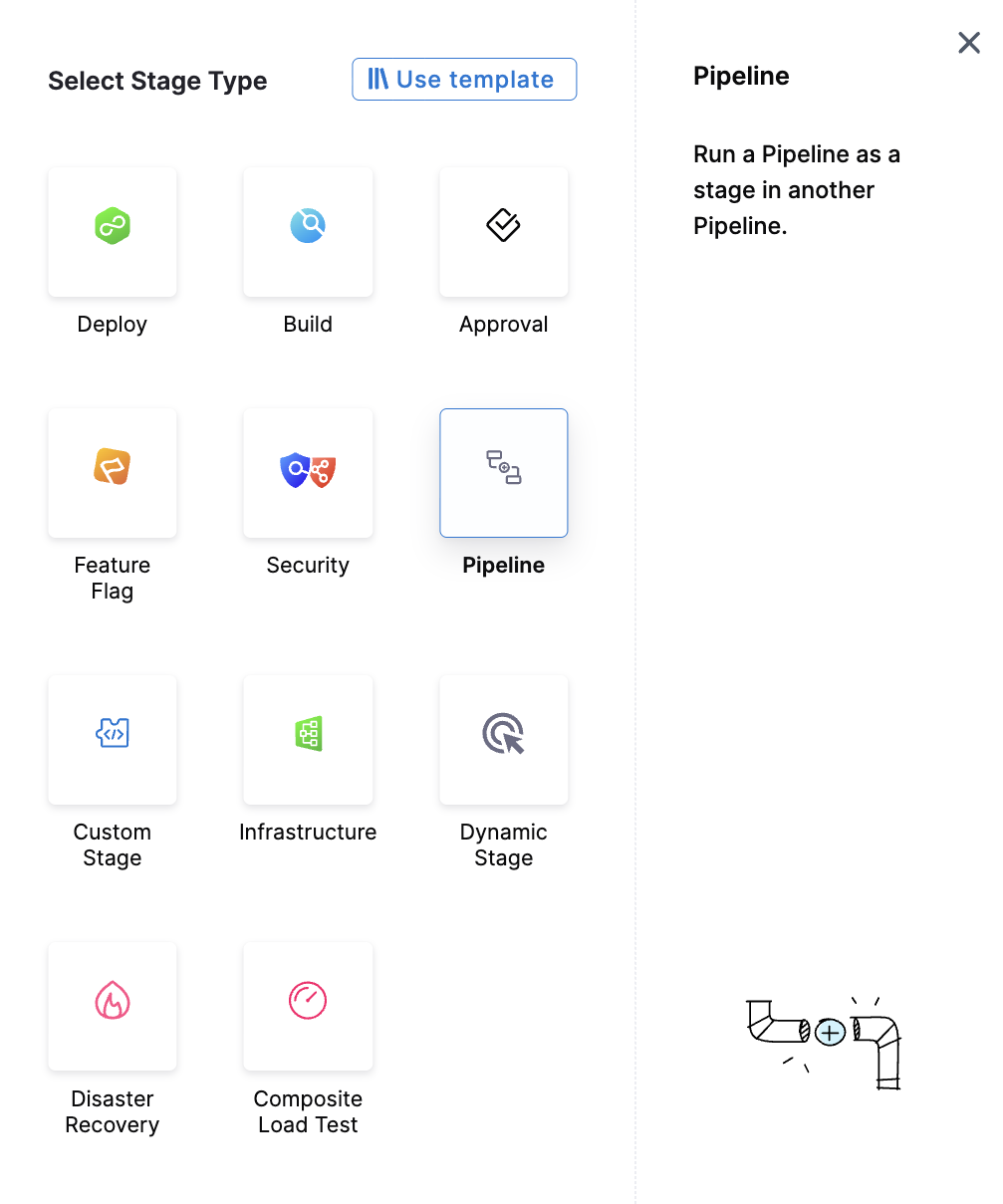 Pipeline stage type option in Add Stage dialog