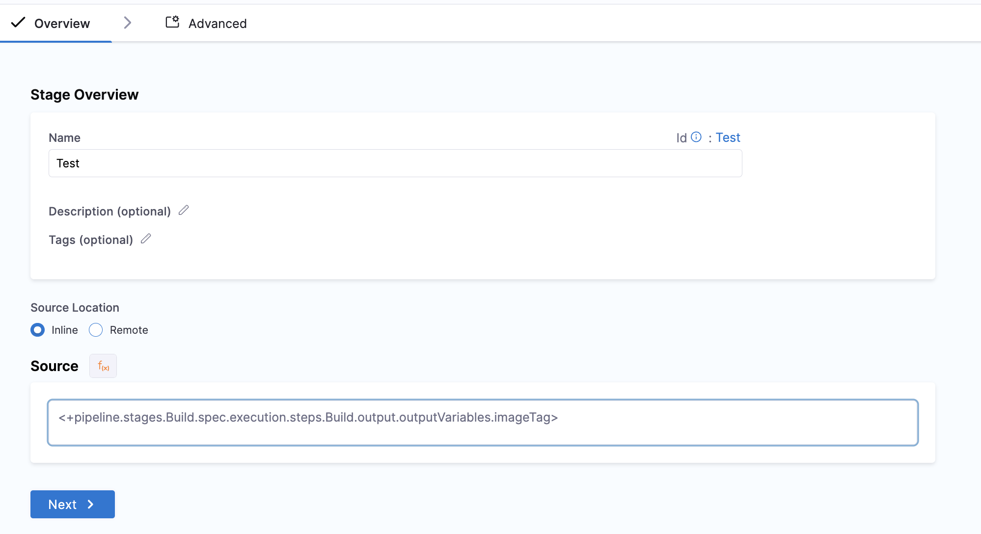 Pipeline showing Dynamic Stage receiving encoded YAML from previous stage