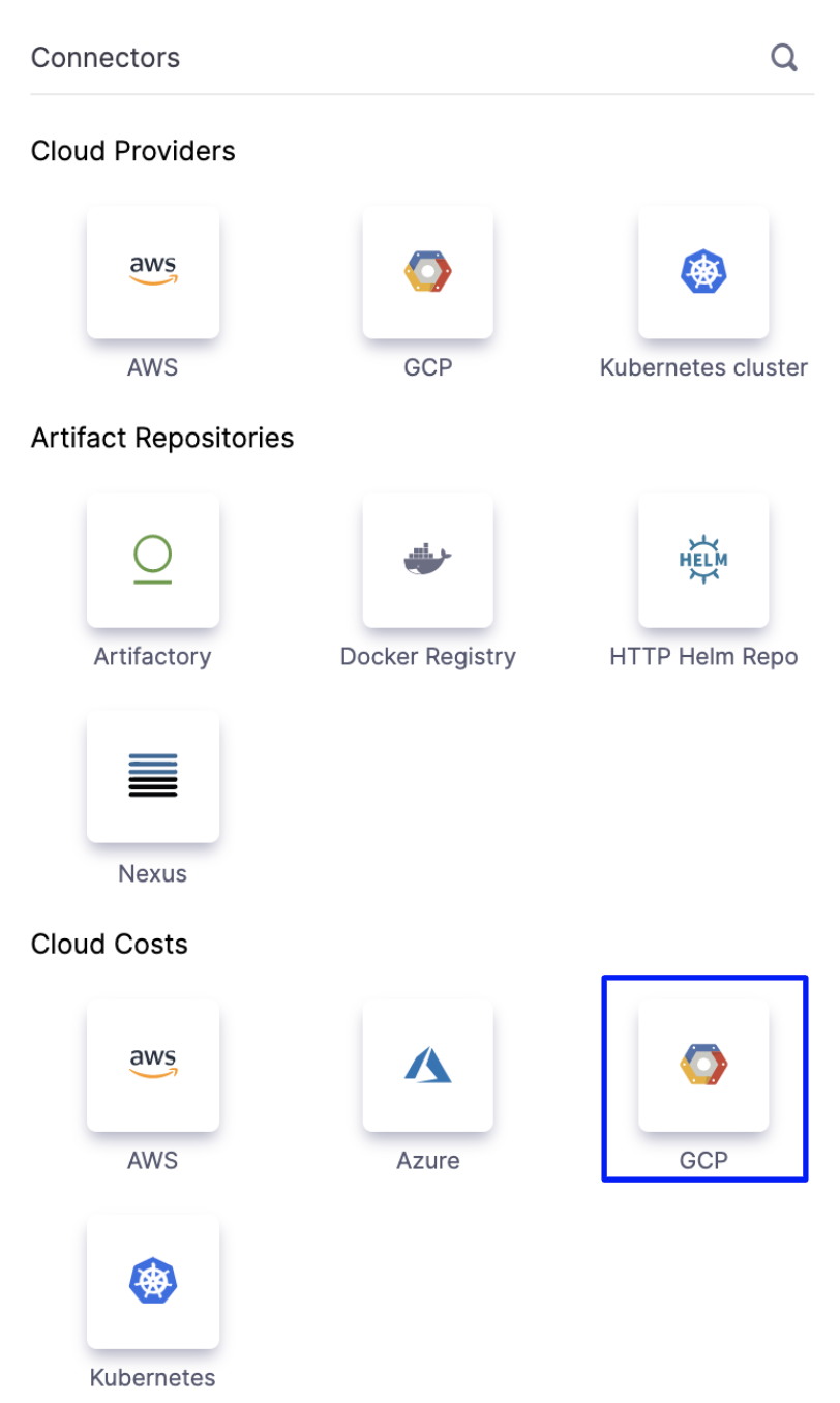 A screenshot that illstrates how and where to select the cloud provider.